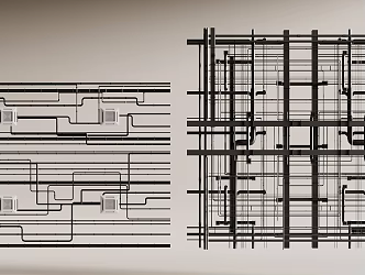 Industrial wind pipe roof 3d model