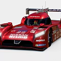 Red Nissan Nismo Race Car Featuring Number 22 MOTUL Branding And Streamlined Design