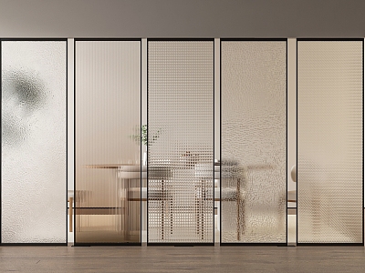 Glass partition model