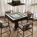 New Chinese Mahjong Table Entertainment Table 3d model