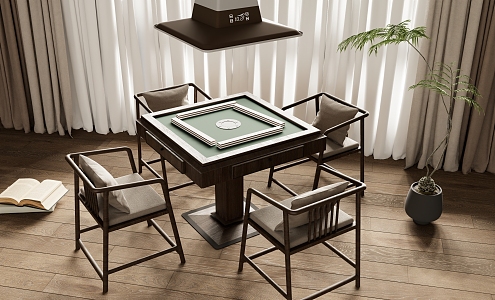 New Chinese Mahjong Table Entertainment Table 3d model