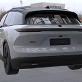 White Electric SUV Model 885 With Modern Design Black Wheels And Front LED Lights