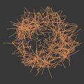 Tall Golden Grass with Slender Stems and Natural Texture on Dark Background