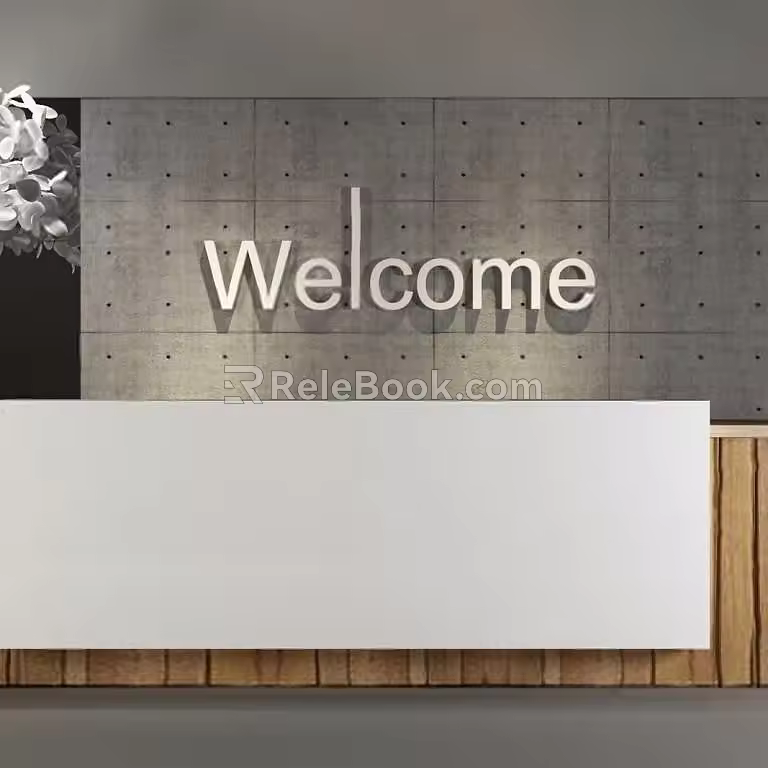Reception Desk 3d model
