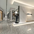 Luxurious Door Showroom Showcasing Various Styles With Decorative Frames Lighting And Elegant Floor