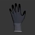 Gray And Black High Quality Protective Work Gloves With Durable Material For Hand Safety 3d model