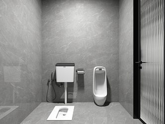 Modern squat pit urinal squat pit urinal 3d model