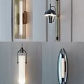 Modern Wall Lamps Minimalist Design With Metal Frame And Glass Shade For Home Decor