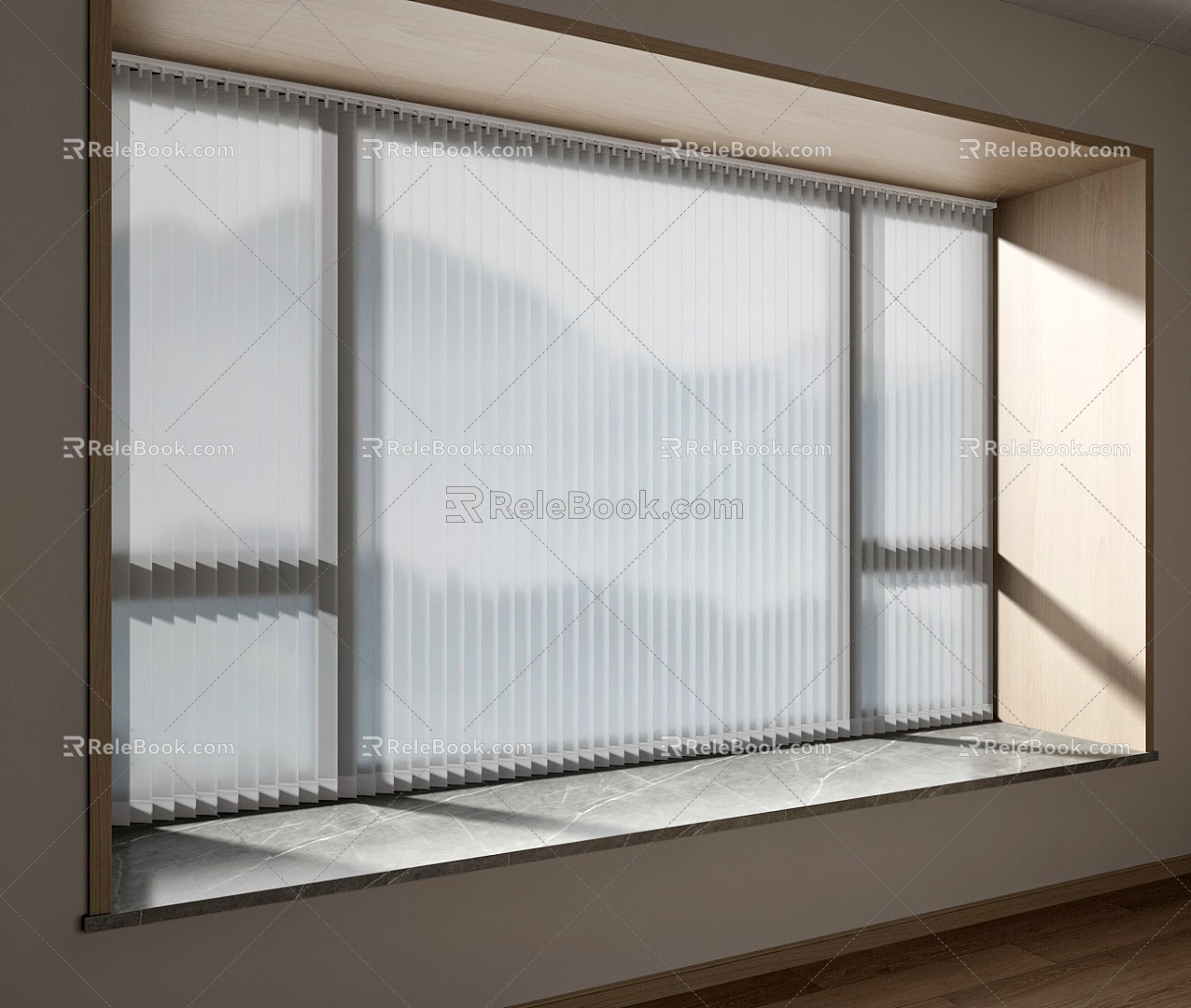 Modern Curtain Dream Curtain 3d model