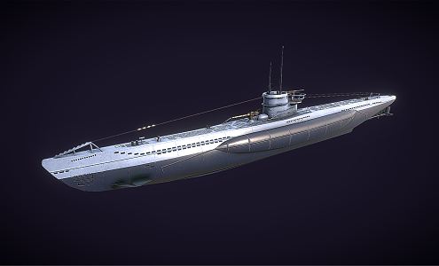 Modern Submarine 3d model