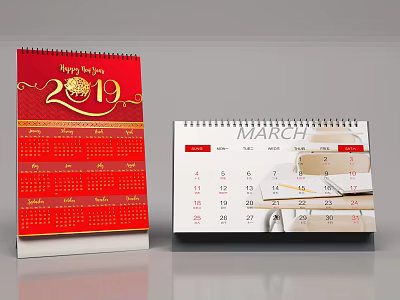 Modern Calendar 3d model