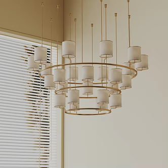 Modern chandelier 3d model