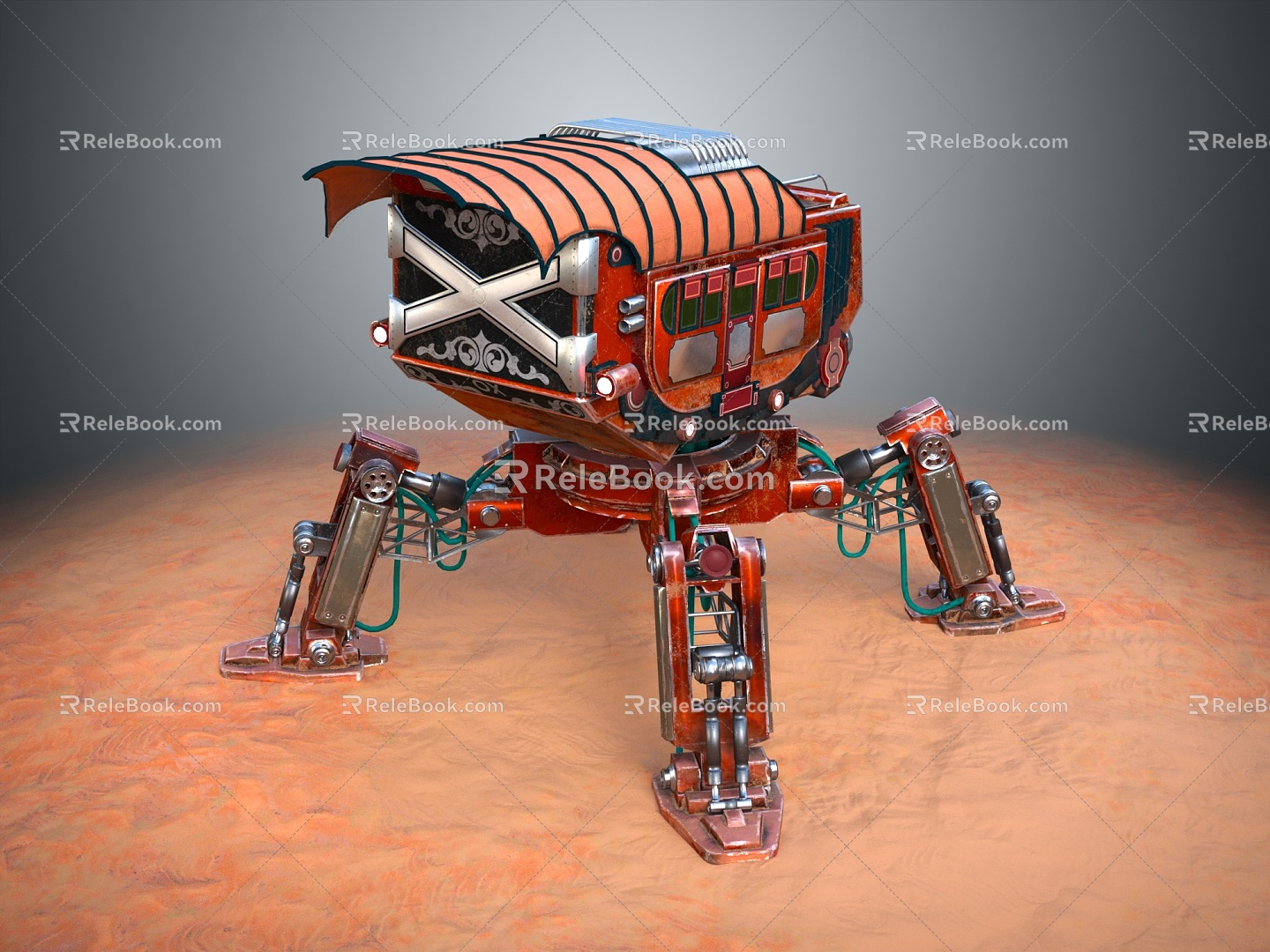 Modern Robot Robot Warrior Robocop 3d model