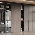 Modern Wardrobe Design With Glass Doors Open Shelves And Closed Cabinets