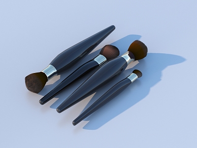 Brush makeup brush foundation brush cosmetics 3d model