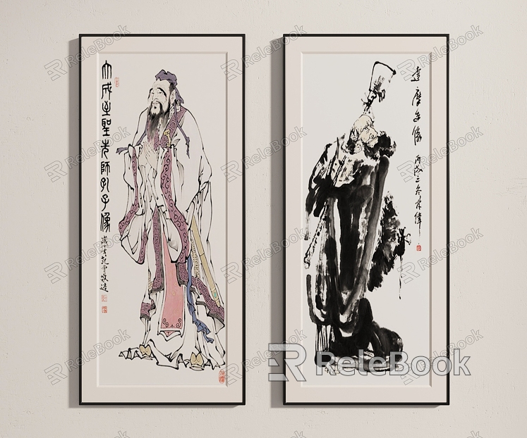 New Chinese Figure Painting Ancient Figure Portraits model