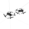Two Modern Drones With Foldable Arms And Propellers For Aerial Photography