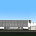 Modern Exhibition Hall Square Exhibition Hall Architecture Modern Exhibition Architecture Square Exhibition Architecture 3d model
