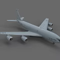 U S Air Force Gray Military Transport Aircraft With Four Engines And Tail Markings
