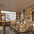 modern library 3d model