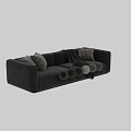 Cozy Two Seater Sofa With Decorative Pillows And Throw Blanket In Various Colors