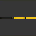 Modern Decorative Furniture Frame With Black Body And Yellow Geometric Accents