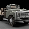 Truck Truck Car Vintage Car Transporter 3d model