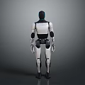 Humanoid Robotic Equipment With Mechanical Structure And White Black Exterior Design