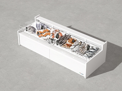 Modern Refrigerator Freezer Seafood Cabinet Seafood Fresh-keeping Cabinet Refrigerator 3d model