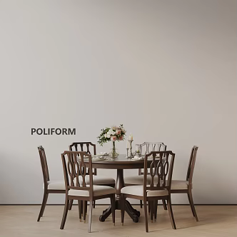 Modern table combination 3d model