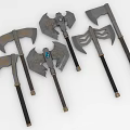 Axe Board Axe Double Face Axe Weapon Cold Weapon 3d model