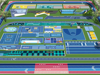 Fire Rescue Access Area For Building Exterior Safety And Emergency Operations 3d model