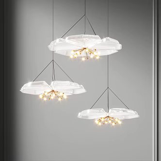 Modern chandelier 3d model