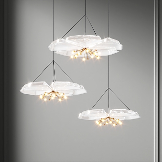 Modern chandelier 3d model