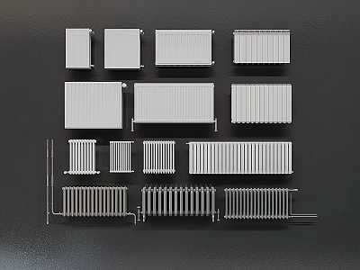 Various Types Of Radiators With Different Designs And Multiple Styles Displayed Together 3d model