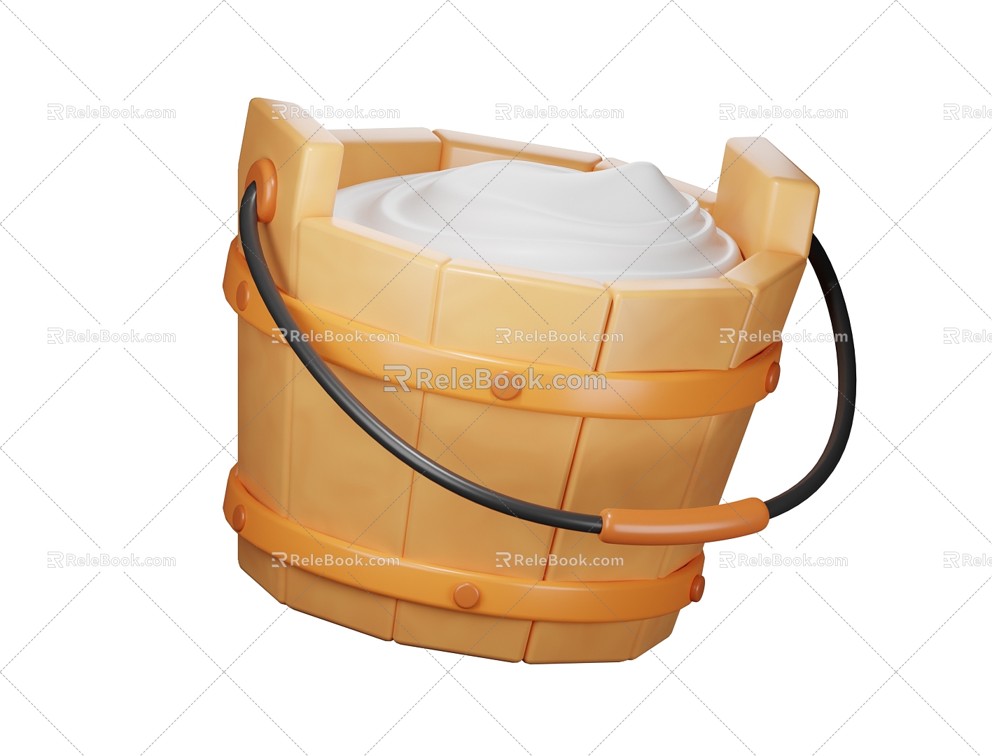 Cartoon Barrel Cartoon Barrel 3d model