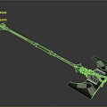 Ornate Battle Axe with Intricate Metal Carvings Black Silver Medieval Style Decorative Weapon