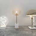 Light Luxury Table Lamp Metal Table Lamp Glass Table Lamp Creative Personalized Table Lamp 3d model