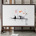 new chinese style screen 3d model