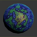 Decorative Vegetable Mushroom With Vibrant Colorful Patterned Cap And Unique Face Design Base