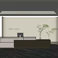 Modern Front Desk 3d model