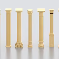 Roman Column Stone Carved Column Stone Column Garden Stone Column Marble Column Column Classical Column 3d model