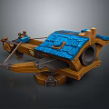 Crossbow Mechanical Crossbow Shift Bow and Arrow Shoot Far Equipment Weapons High-tech Crossbow 3d model