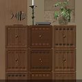 Vintage Solid Wood Modular Chest Of Drawers For Warm Living Room Home Storage Decoration