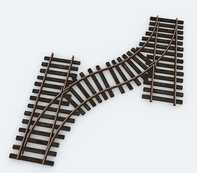 Rail Track 3d model Rail Track 3d model