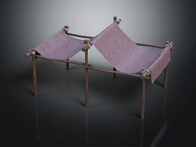 Portable Fabric Top Stand With Sturdy Metal Frame And Foldable Design 3d model
