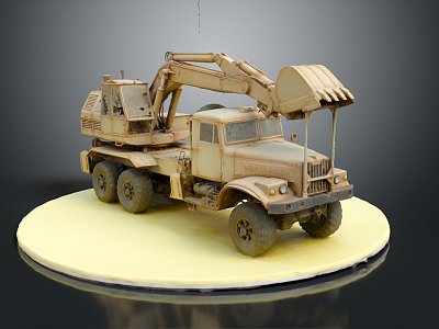 Modern engineering vehicle Excavator Construction vehicle 3d model