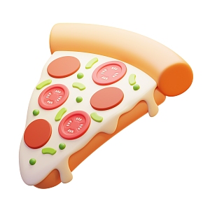 Modern Pizza Food Cartoon Pizza 3d model