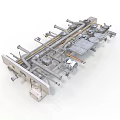Industrial Equipment Featuring Metal Mechanical Components Pipeline System And Framework