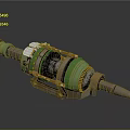 Mechanical Tool With Green Metal Components Spiral Structure And Gears